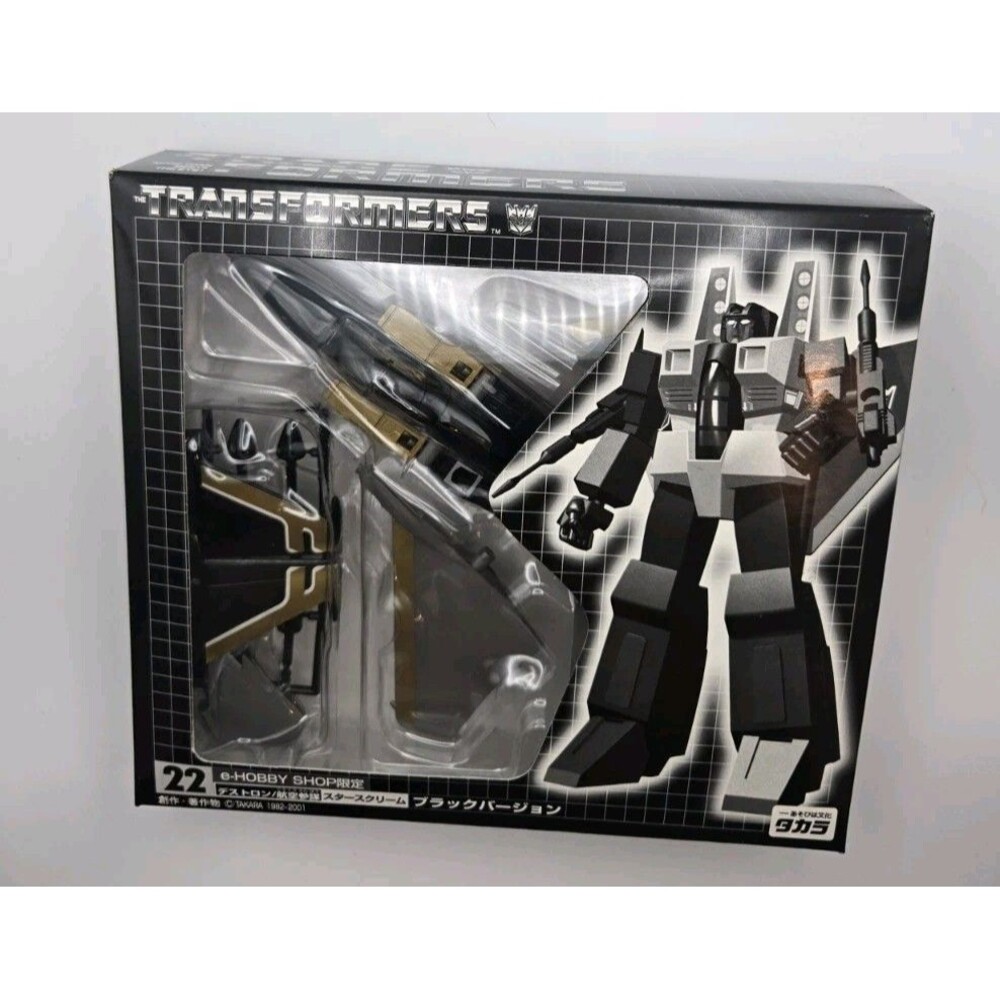 Transformers E-Hobby 22 Black Starscream Figure Takara Tomy Ehobby MISB